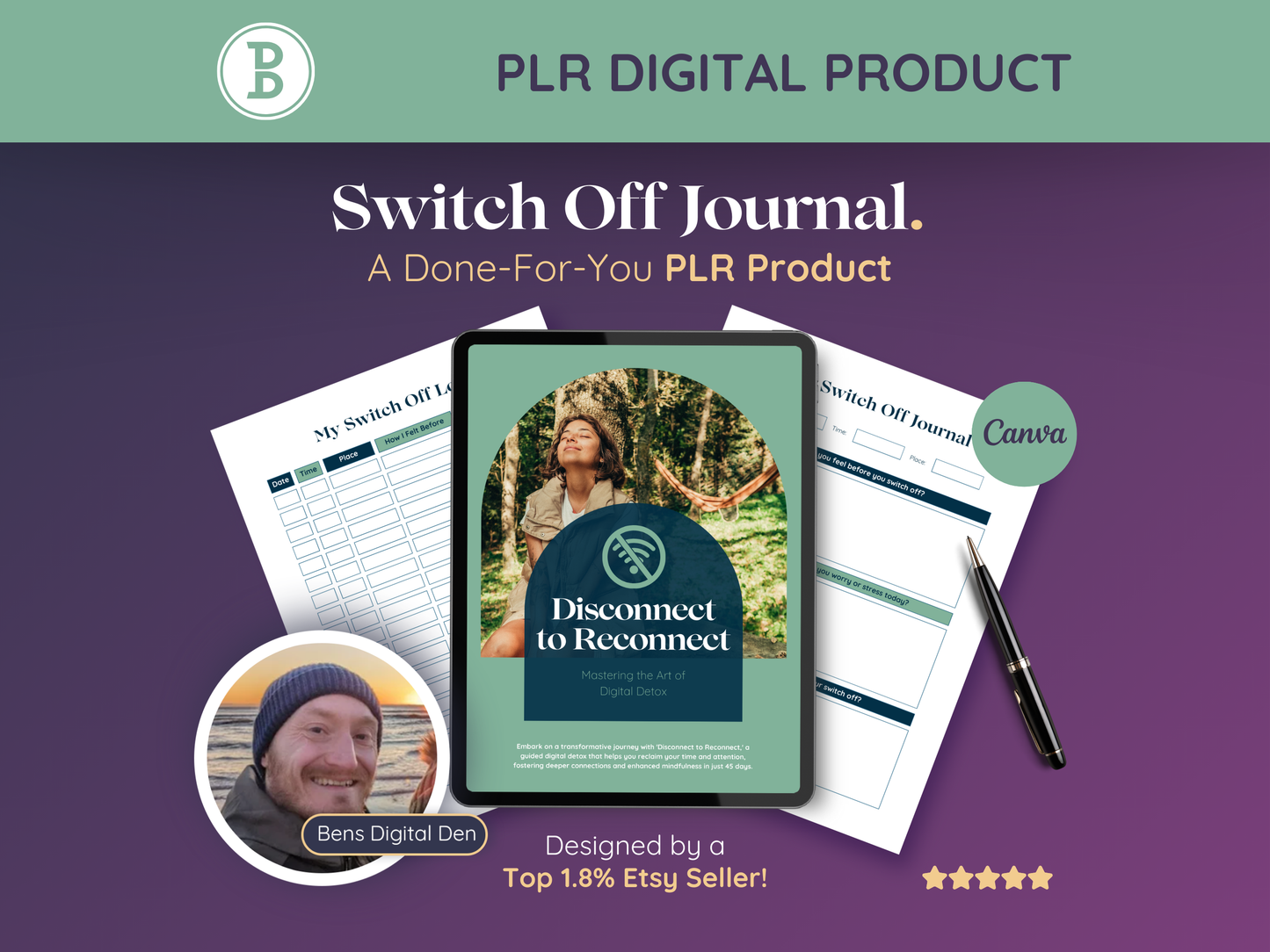 PLR Switch Off and Digital Detox Journal