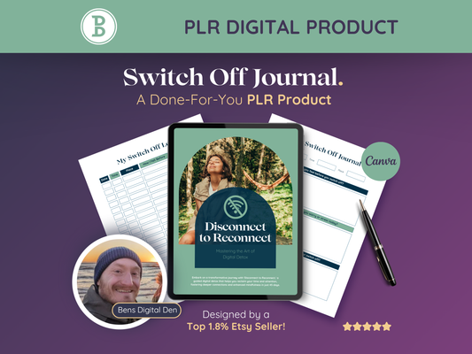 PLR Switch Off and Digital Detox Journal