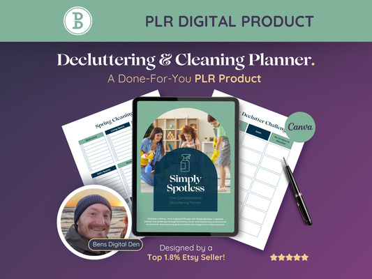 PLR Decluttering and Cleaning Planner