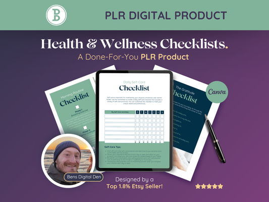 PLR Health & Wellness Checklists