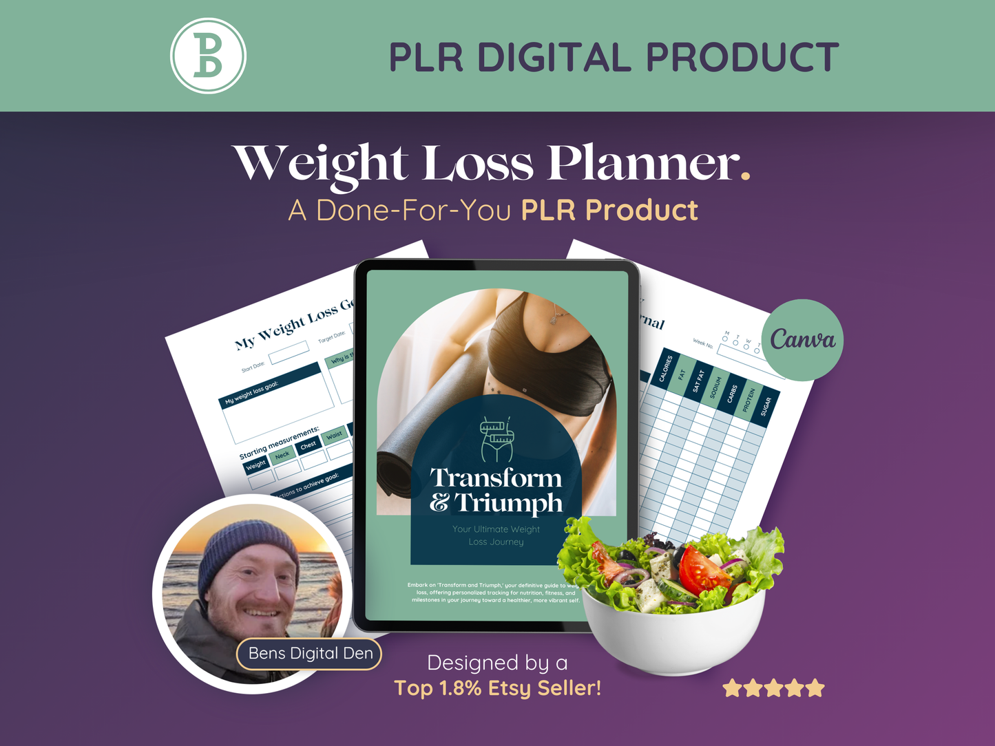 PLR Weight Loss Planner