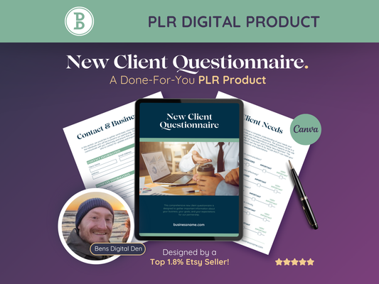 PLR New Client Questionnaire