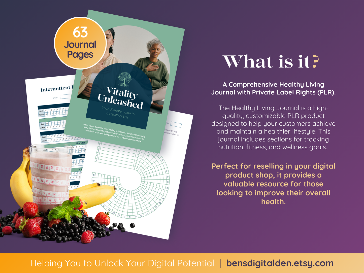 PLR Healthy Living Journal