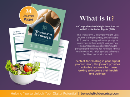 PLR Weight Loss Planner