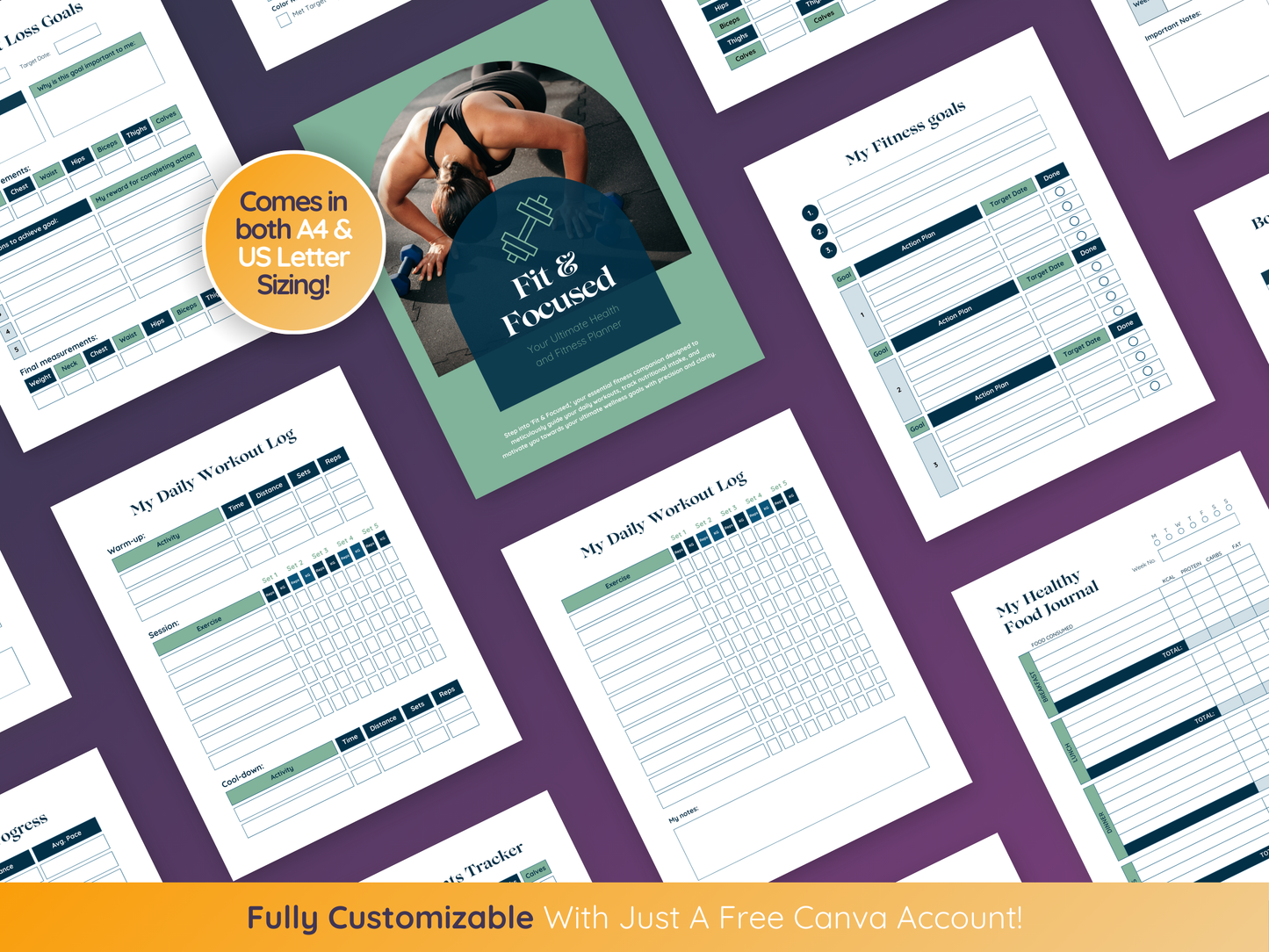 PLR Health and Fitness Planner