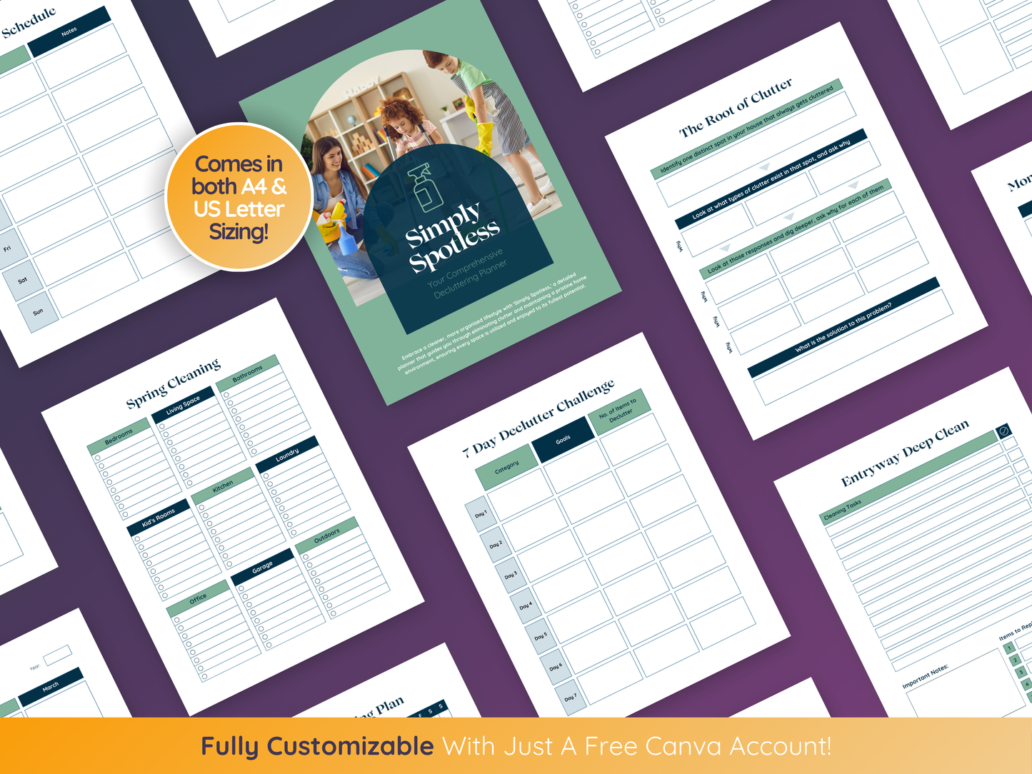 PLR Decluttering and Cleaning Planner