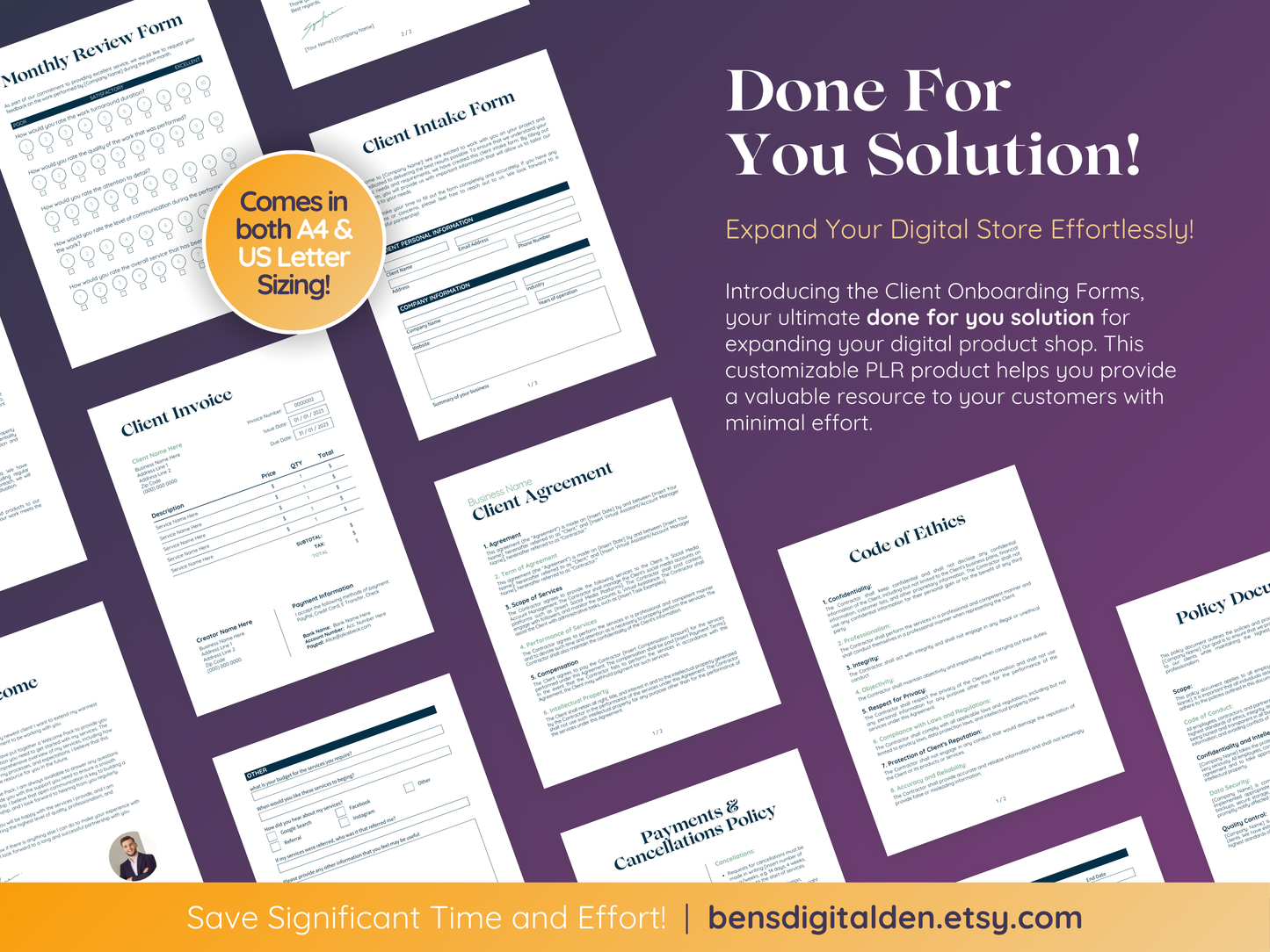 PLR New Client Onboarding Forms