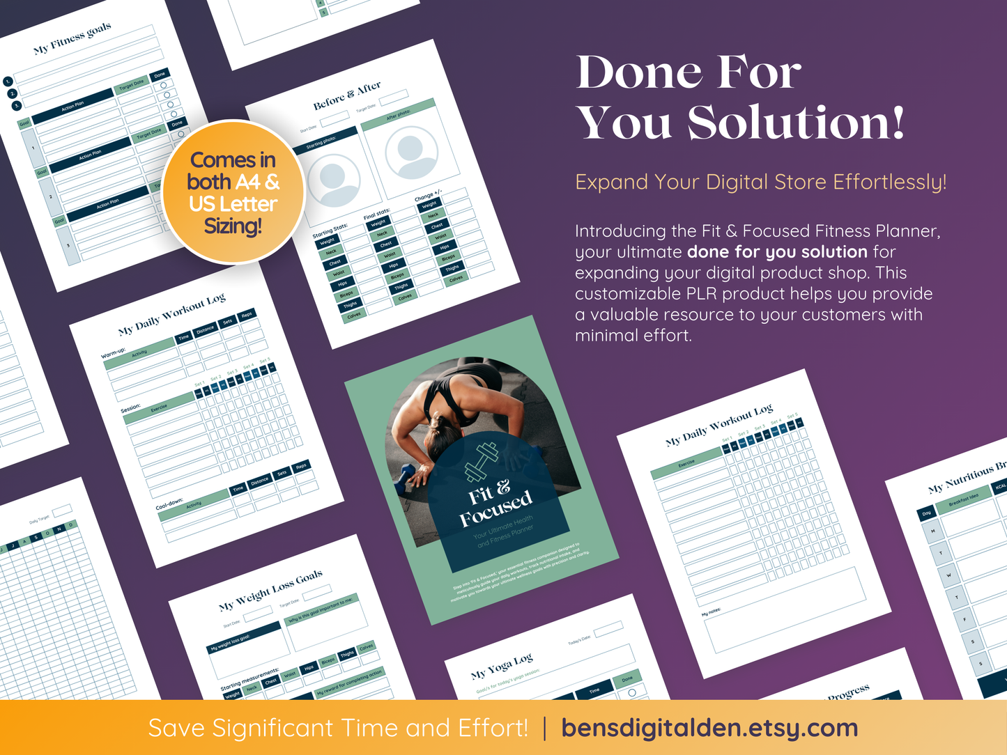 PLR Health and Fitness Planner